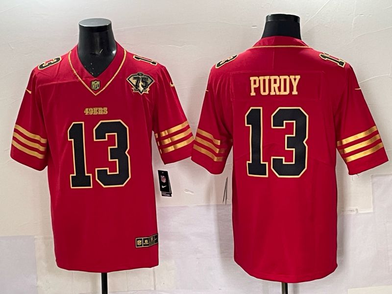 Men Nike San Francisco 49ers #13 Purdy red Limited NFL 2025 Jersey 0053